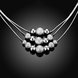 Wholesale Romantic Silver Round Necklace TGSPN519 2 small