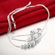 Wholesale Romantic Silver Round Necklace TGSPN519 3 small