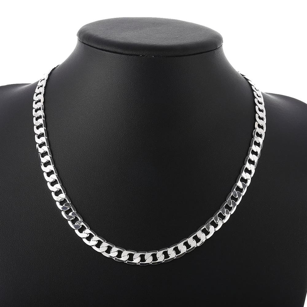 Wholesale Romantic Silver Round Necklace TGSPN551 4