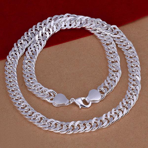 Wholesale Romantic Silver Key Necklace TGSPN562 0