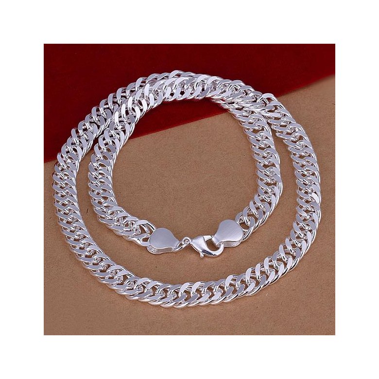 Wholesale Romantic Silver Key Necklace TGSPN562 0