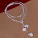 Wholesale Romantic Silver Plant Necklace TGSPN584 2 small