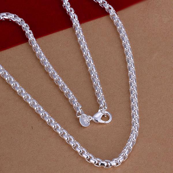 Wholesale Trendy Silver Geometric Necklace TGSPN592 0