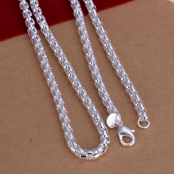 Wholesale Trendy Silver Geometric Necklace TGSPN592 1