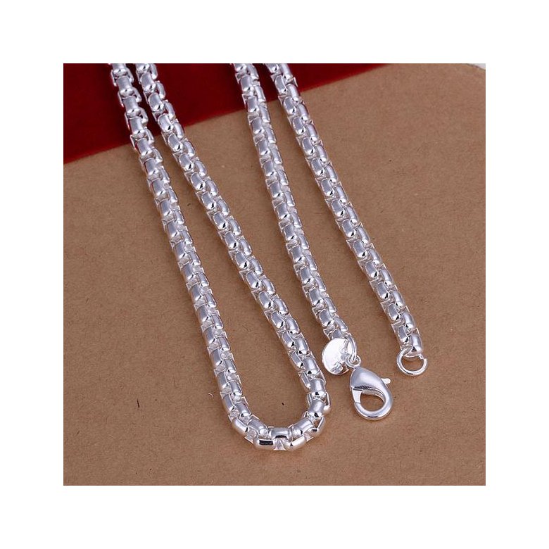 Wholesale Trendy Silver Geometric Necklace TGSPN592 1