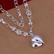 Wholesale Romantic Silver Heart Necklace TGSPN597 0 small