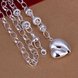Wholesale Romantic Silver Heart Necklace TGSPN597 1 small