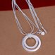 Wholesale Romantic Silver Round Necklace TGSPN601 1 small