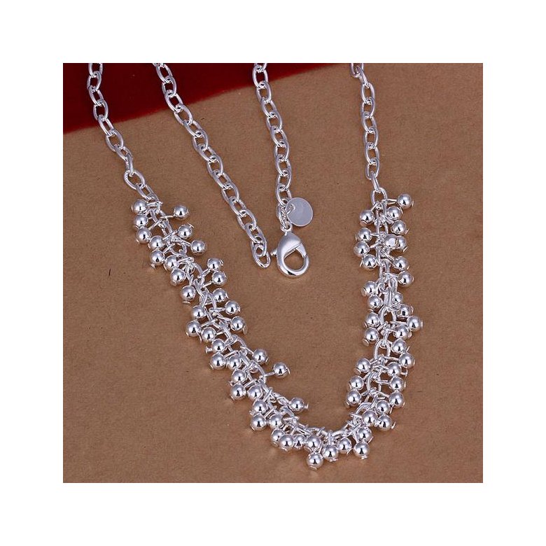 Wholesale Romantic Silver Ball Necklace TGSPN606 0