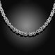 Wholesale Classic Silver Round Necklace TGSPN619 1 small