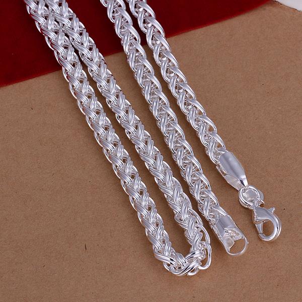Wholesale Romantic Silver Face Necklace TGSPN624 1