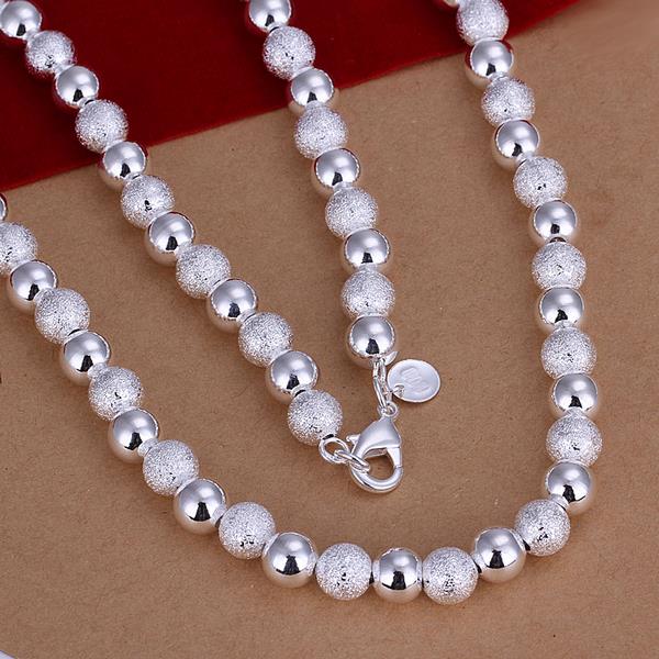 Wholesale Classic Silver Ball Necklace TGSPN627 0