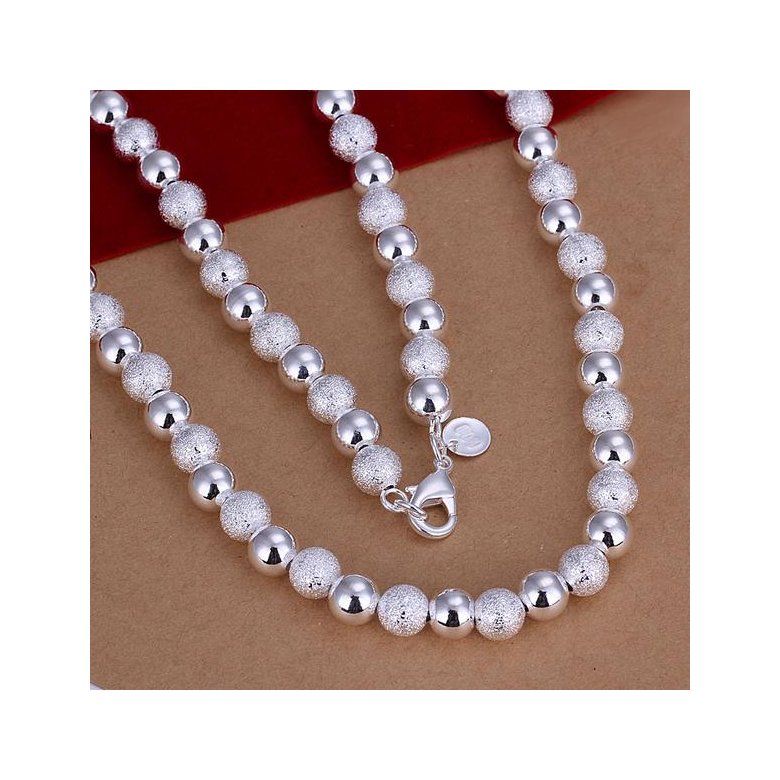 Wholesale Classic Silver Ball Necklace TGSPN627 0