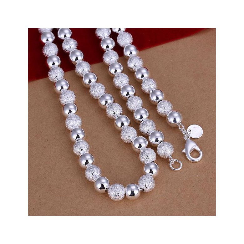 Wholesale Classic Silver Ball Necklace TGSPN627 1