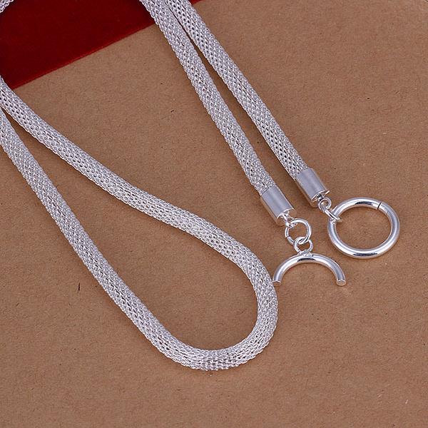 Wholesale Romantic Silver Heart Necklace TGSPN630 0
