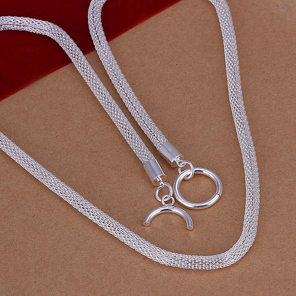 Wholesale Romantic Silver Heart Necklace TGSPN630 1