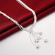 Wholesale Classic Silver Star Necklace TGSPN633 3 small