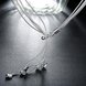 Wholesale Romantic Silver Heart Necklace TGSPN636 4 small