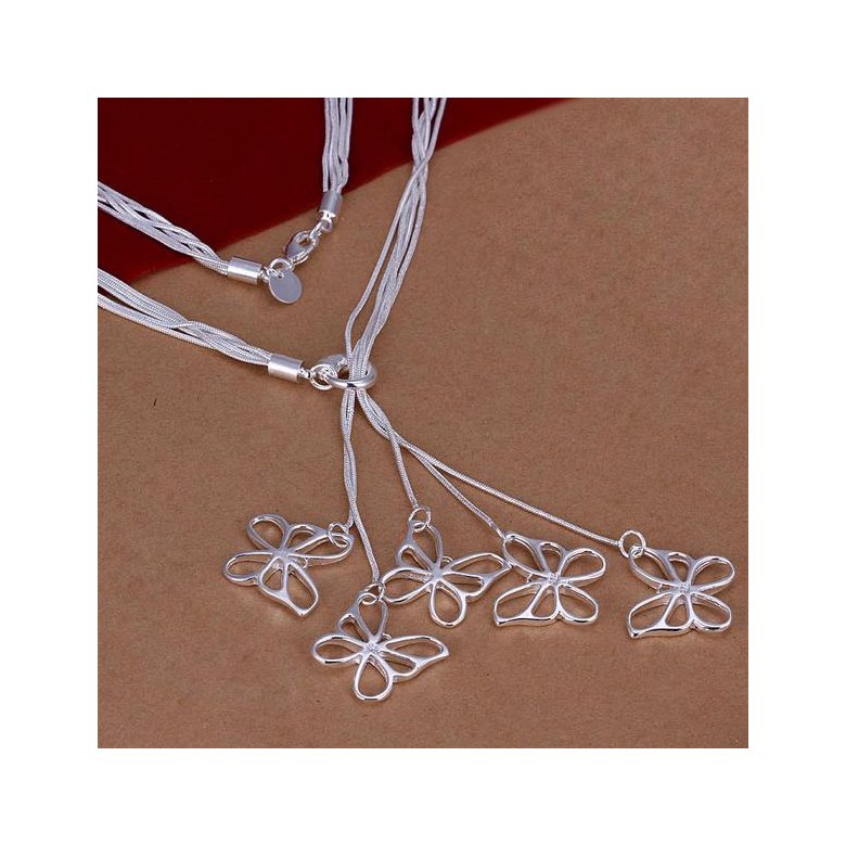Wholesale Romantic Silver Animal Necklace TGSPN641 0