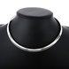 Wholesale Classic Silver Round Wood Necklace TGSPN660 4 small
