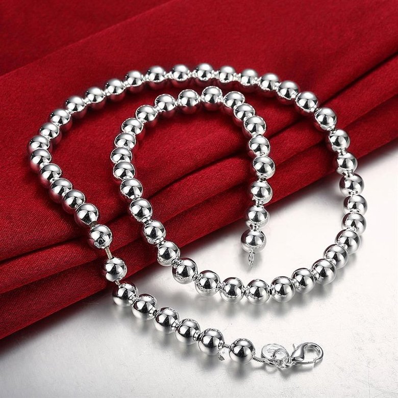 Wholesale Romantic Silver Ball Necklace TGSPN666 4