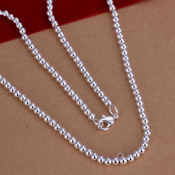 Wholesale Romantic Silver Round Necklace TGSPN669 0