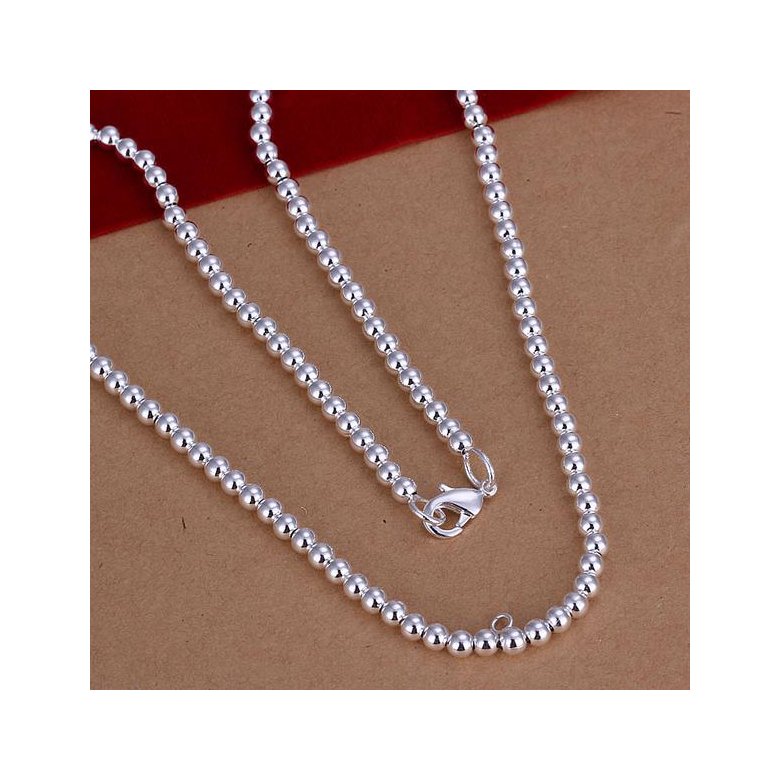 Wholesale Romantic Silver Round Necklace TGSPN669 0