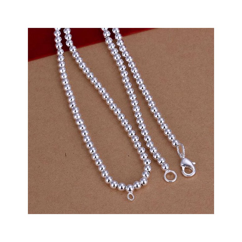 Wholesale Romantic Silver Round Necklace TGSPN669 1