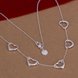 Wholesale Trendy Silver Heart Necklace TGSPN675 0 small