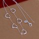 Wholesale Trendy Silver Heart Necklace TGSPN675 1 small