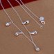 Wholesale Romantic Silver Water Drop Necklace TGSPN685 1 small