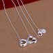 Wholesale Classic Silver Bowknot Necklace TGSPN716 1 small