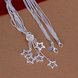 Wholesale Romantic Silver Star Necklace TGSPN724 1 small