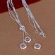 Wholesale Classic Silver Round Necklace TGSPN727 0 small