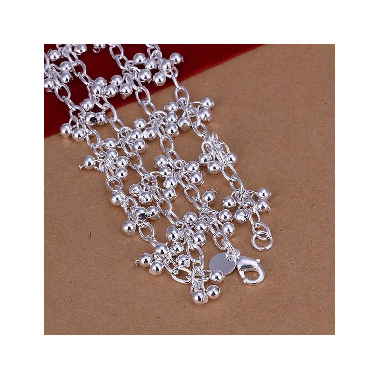 Wholesale Classic Silver Plant Necklace TGSPN730 1