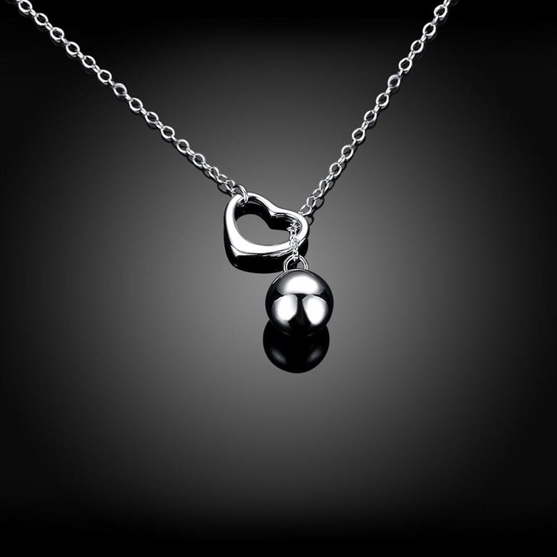 Wholesale Classic Silver Ball Necklace TGSPN736 2