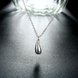 Wholesale Classic Silver Water Drop Necklace TGSPN742 0 small