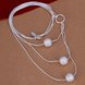 Wholesale Classic Silver Ball Necklace TGSPN751 0 small