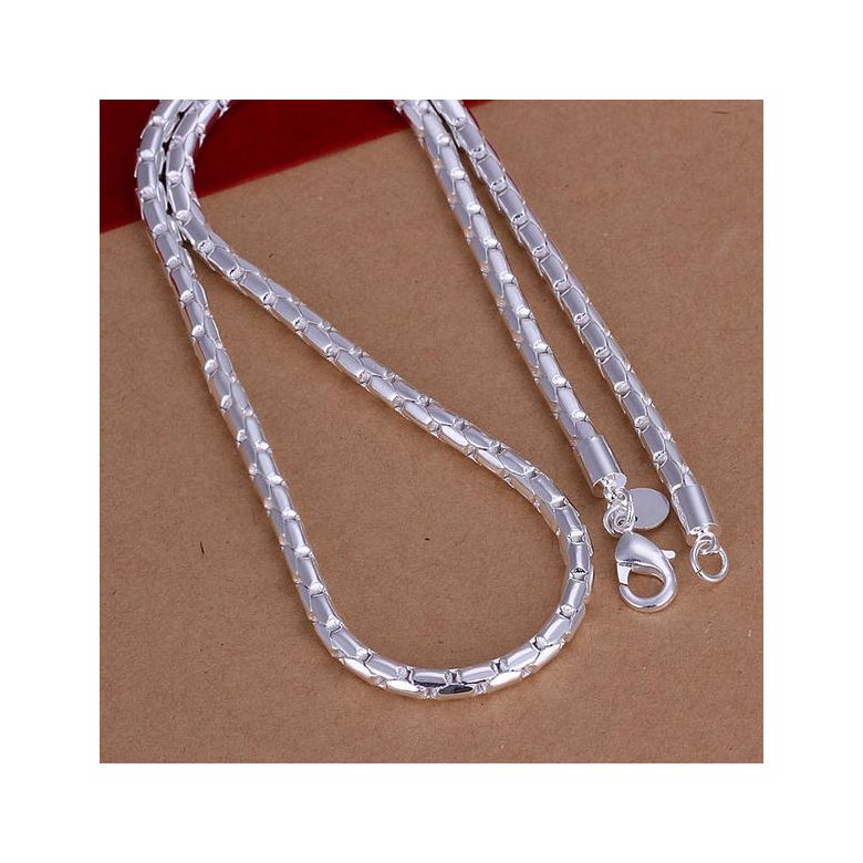 Wholesale Classic Silver Round Necklace TGSPN754 1