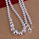 Wholesale Romantic Silver Ball Necklace TGSPN763 1 small