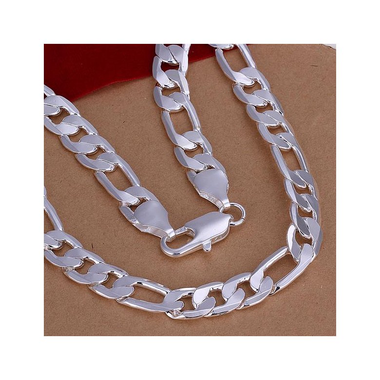 Wholesale Romantic Silver Round Necklace TGSPN766 0