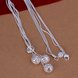 Wholesale Classic Silver Ball Necklace TGSPN772 1 small