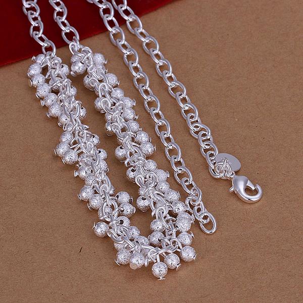 Wholesale Romantic Silver Ball Necklace TGSPN040 0