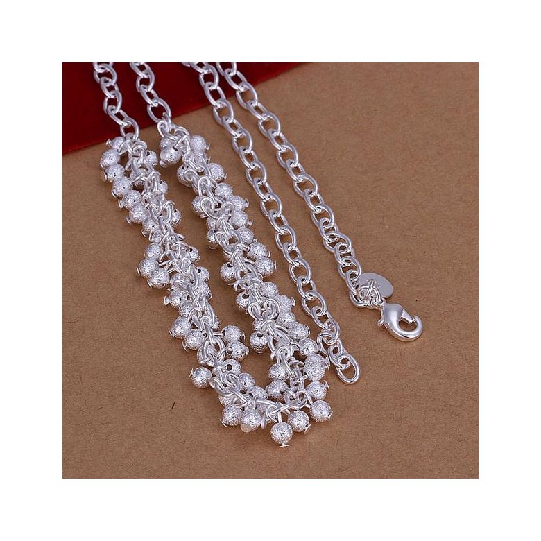 Wholesale Romantic Silver Ball Necklace TGSPN040 0