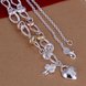 Wholesale Romantic Silver Heart Necklace TGSPN043 0 small
