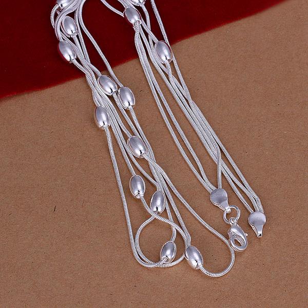 Wholesale Romantic Silver Ball Necklace TGSPN049 0