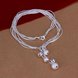 Wholesale Romantic Silver Round Necklace TGSPN058 0 small