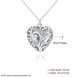 Wholesale Romantic Silver Heart Necklace TGSPN061 1 small