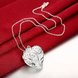 Wholesale Romantic Silver Heart Necklace TGSPN061 3 small