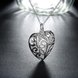 Wholesale Romantic Silver Heart Necklace TGSPN061 4 small